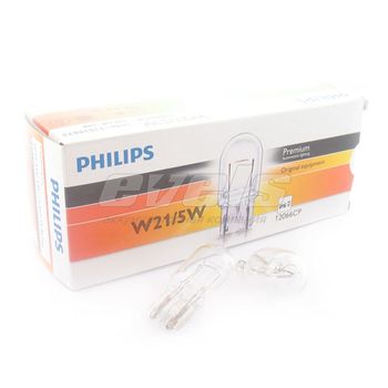 Лампа "PHILIPS" 12v 21/5W (W3x16d) Premium /W21/5W