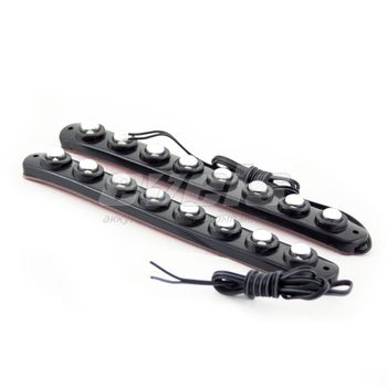 Габаритные огни "Маяк" DRL-SP0824 24В ОРАНЖЕВЫЕ гибкие (166x18мм, комплект)